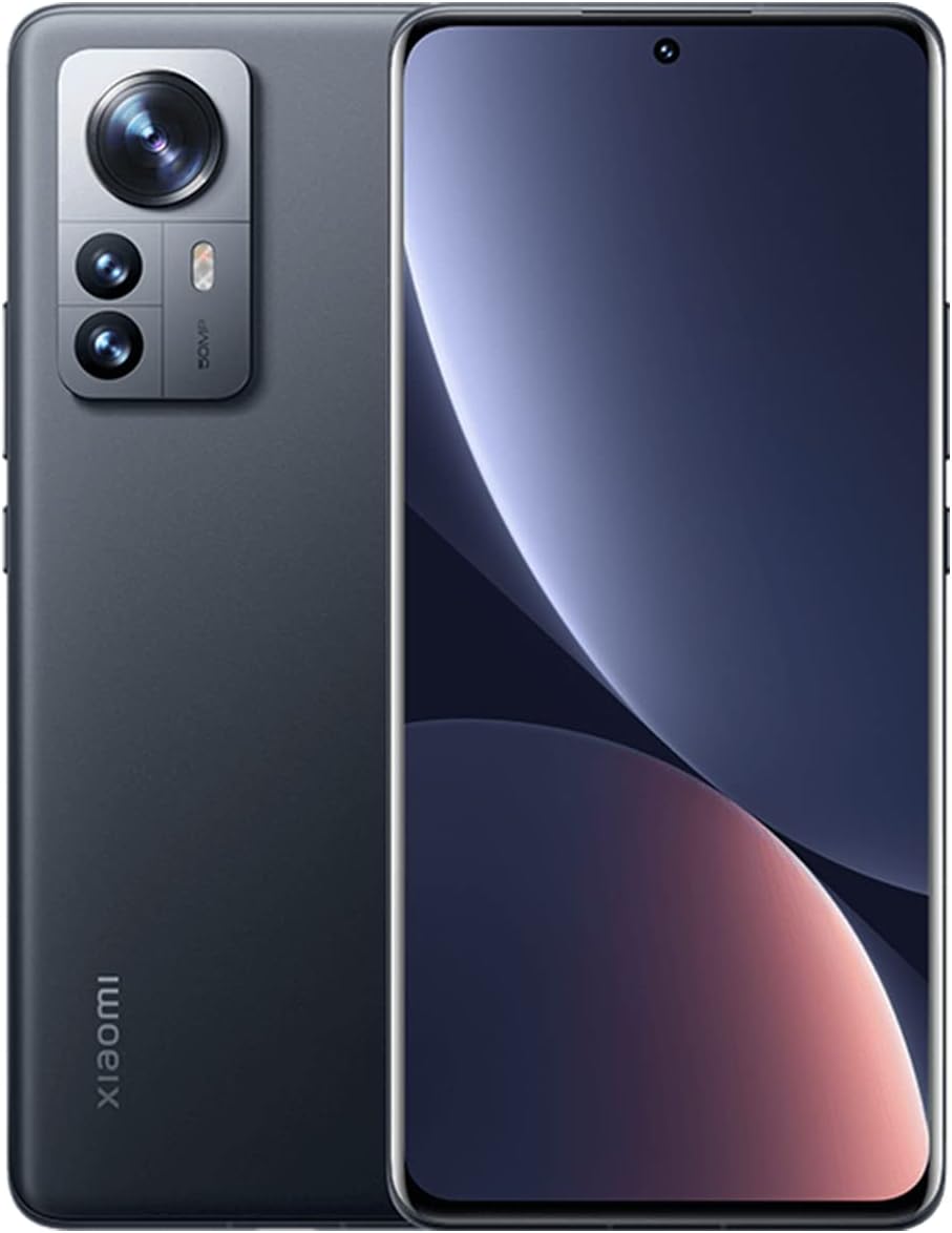 Xiaomi 12 5G + 4G LTE 128GB + 8GB Snapdragon® 8 Gen 1 Global Unlocked 50MP Pro Grade Camera (Tmobile Mint Tello Global) + (w/Fast Car Charger Bundle) (Gray)