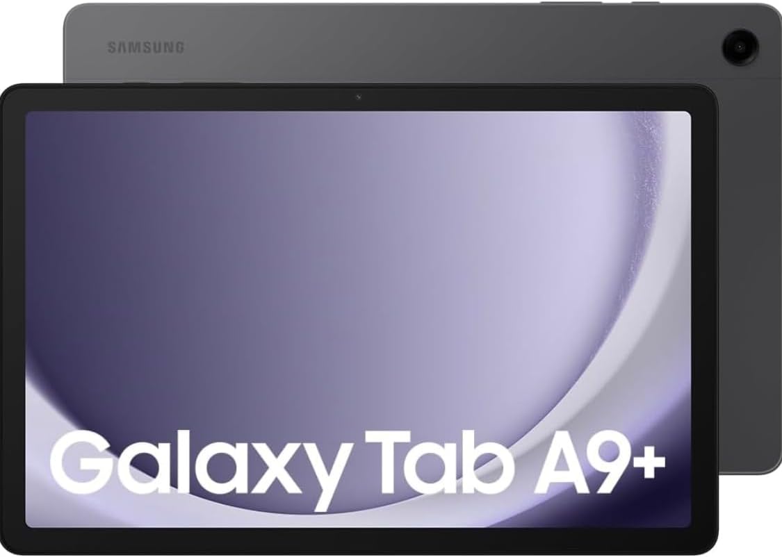 SAMSUNG Galaxy Tab A9+ 5G (128GB, 8GB, Cellular) 11″ 90Hz, Snapdragon, Android 13 Tablet (Fully Unlocked International Model for Global, Makes Calls T-Mobile Only) X216 (w/Fast Charger, Graphite)