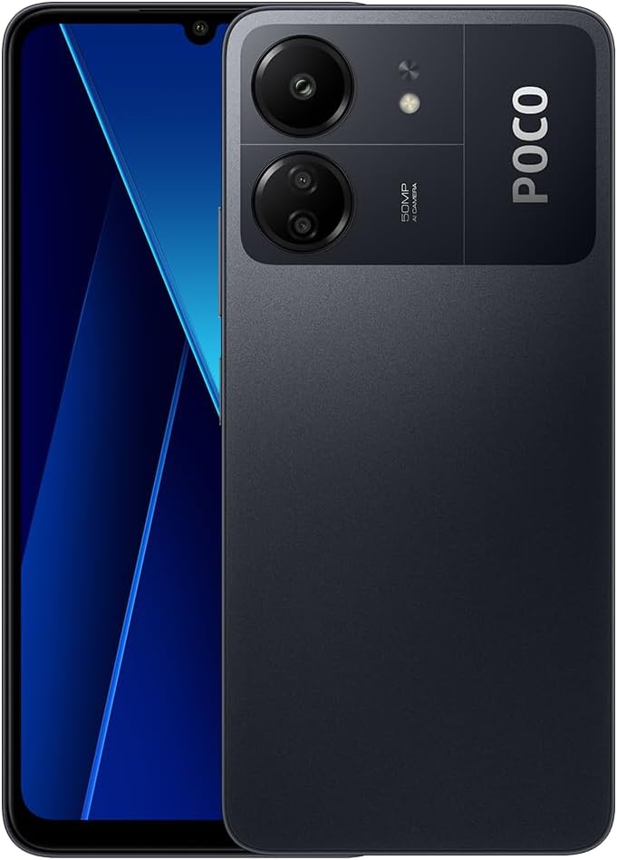 Xiaomi Poco C65 4G Lte (for Tmobile Mint Tello Global) (128GB + 6GB) 50Mp Triple Camera 6.74 Octa Core Unlocked Dual Sim (Black)
