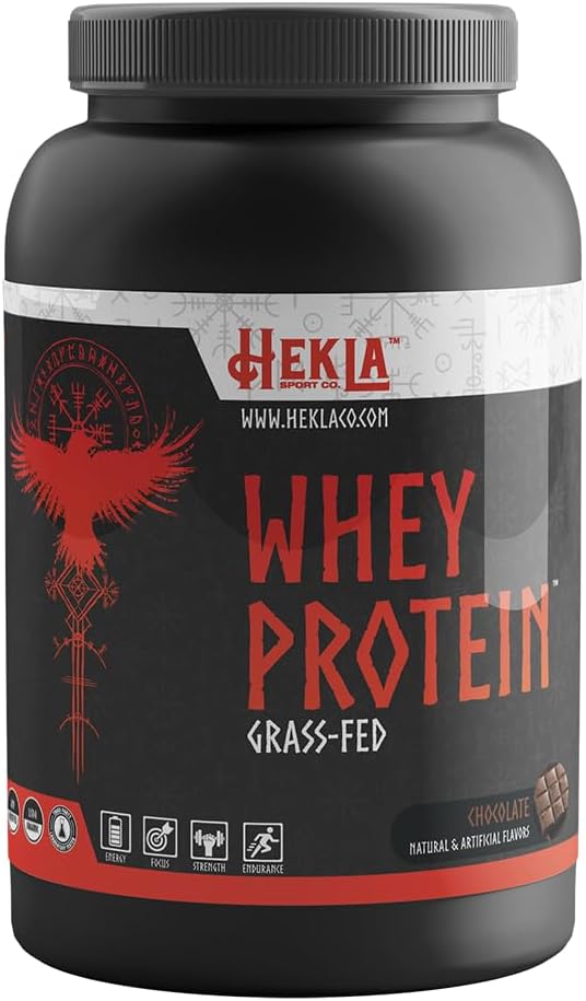 Hekla Whey Protein from Grass-Fed Cows + BCAA (2.32 Lbs, Chocolate)