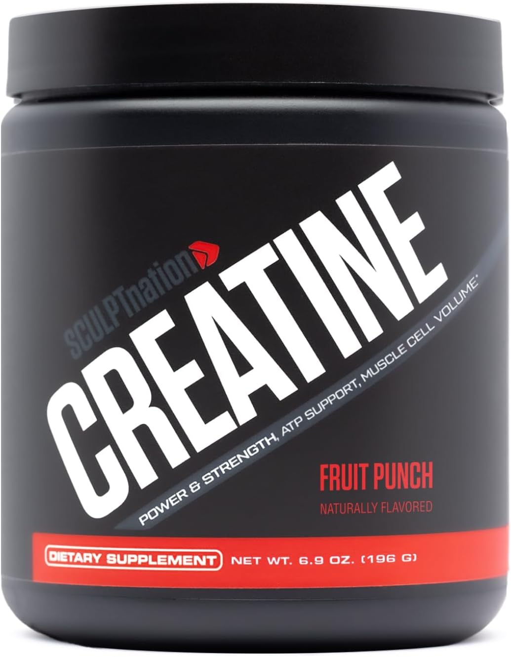 Sculpt Nation by V Shred Creatine – Premium Creatine Monohydrate Powder to Support Muscles, Energy, and Brain Function, Fruit Punch Flavored Creatine – 30 Servings