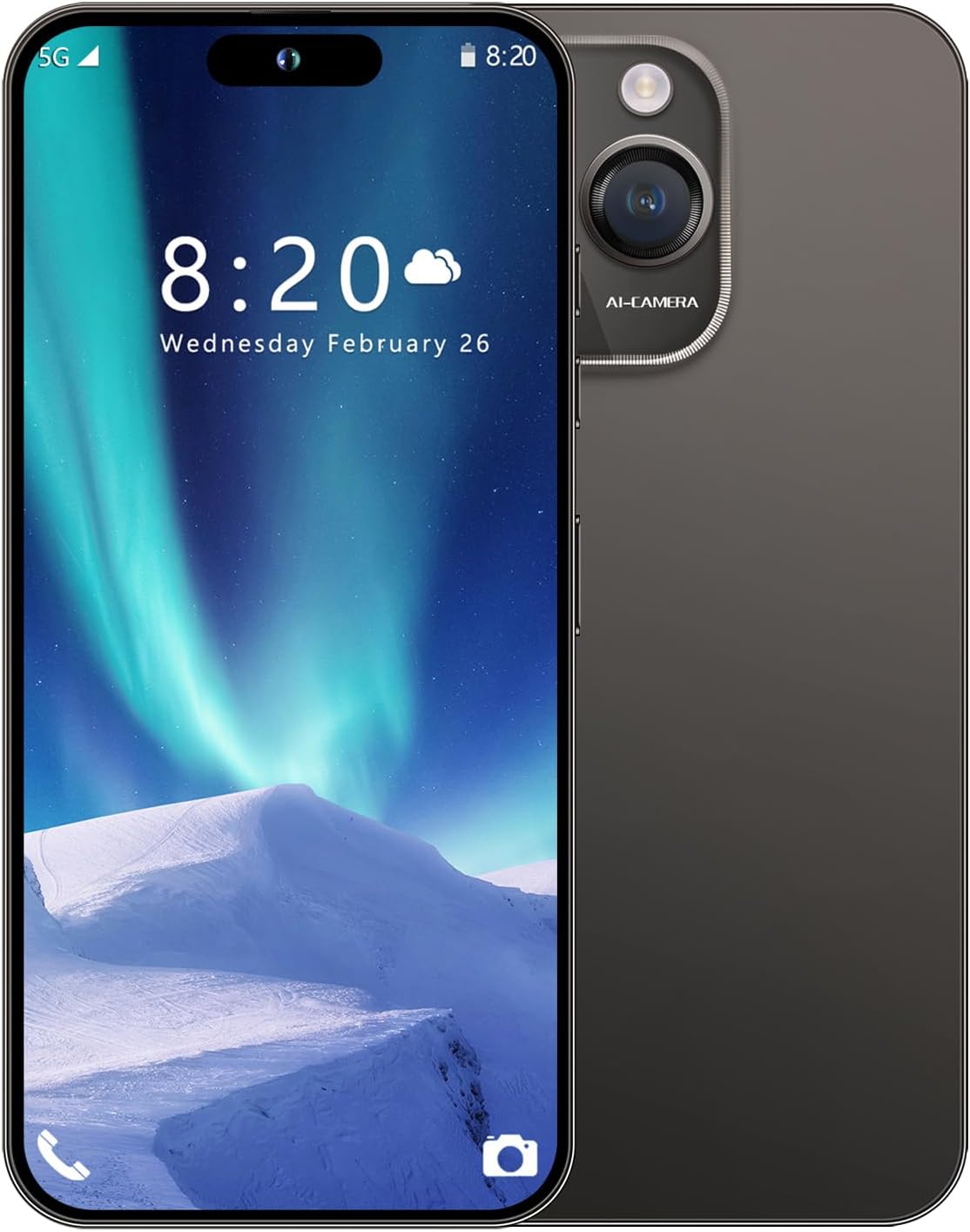 14 ProMA X Unlocked Cell Phone,Smartphone Long Battery Life 6.82″ HD Screen Unlocked Phones, 6+256GB Android 13.0 with 128G Memory Card, Dual SIM/Fingerprint Lock/Face ID/GPS (Black)