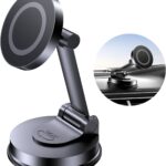 for MagSafe Car Mount, Car Phone Holder for Dashboard, 360° Rotatable Magnetic Phone Holder for Cars, Strong Adhesive, Sturdy Metal Mount, Compatible with iPhone Samsung