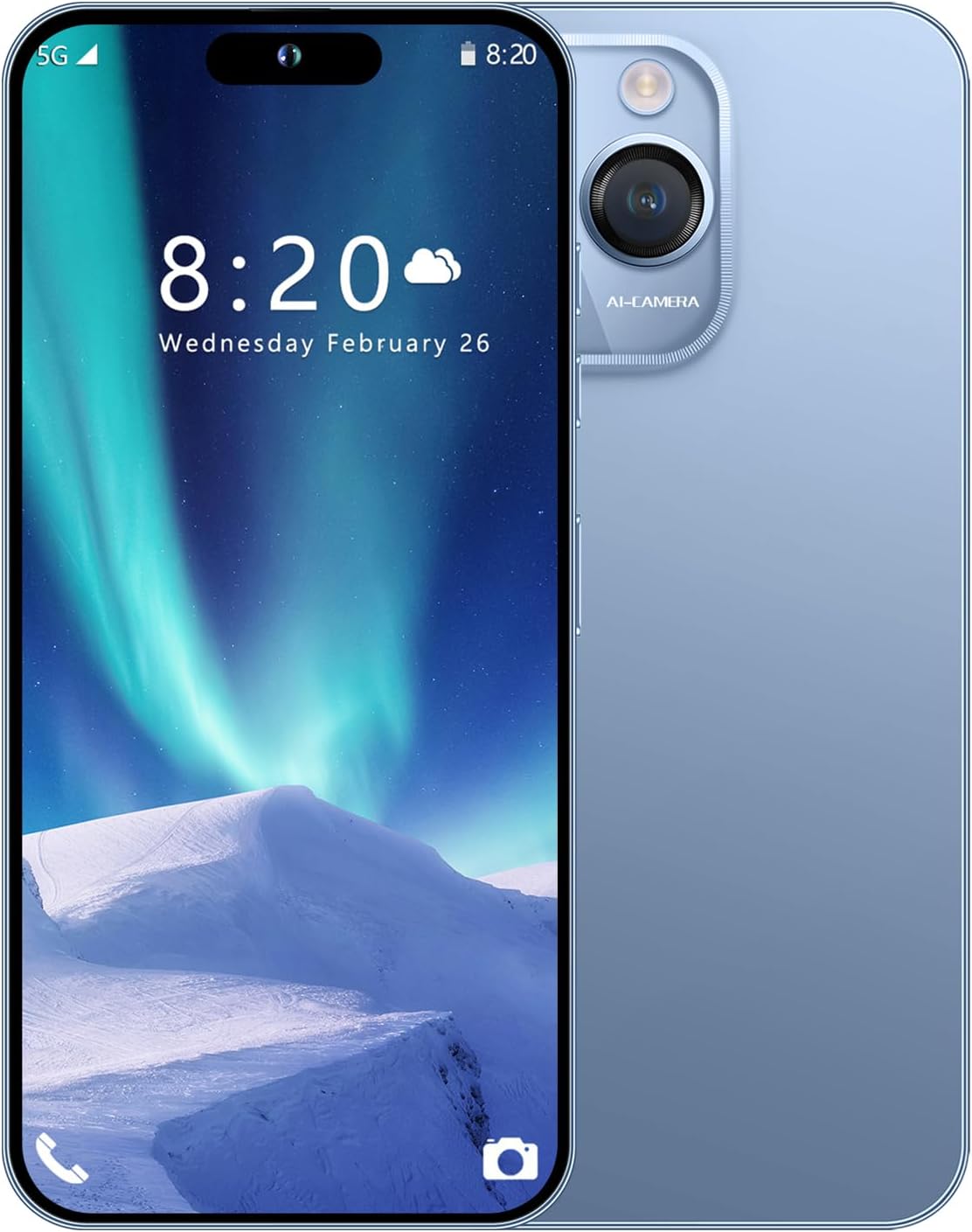 14 ProMA X Unlocked Cell Phone,Smartphone Long Battery Life 6.82″ HD Screen Unlocked Phones, 6+256GB Android 13.0 with 128G Memory Card, Dual SIM/Fingerprint Lock/Face ID/GPS (Blue)