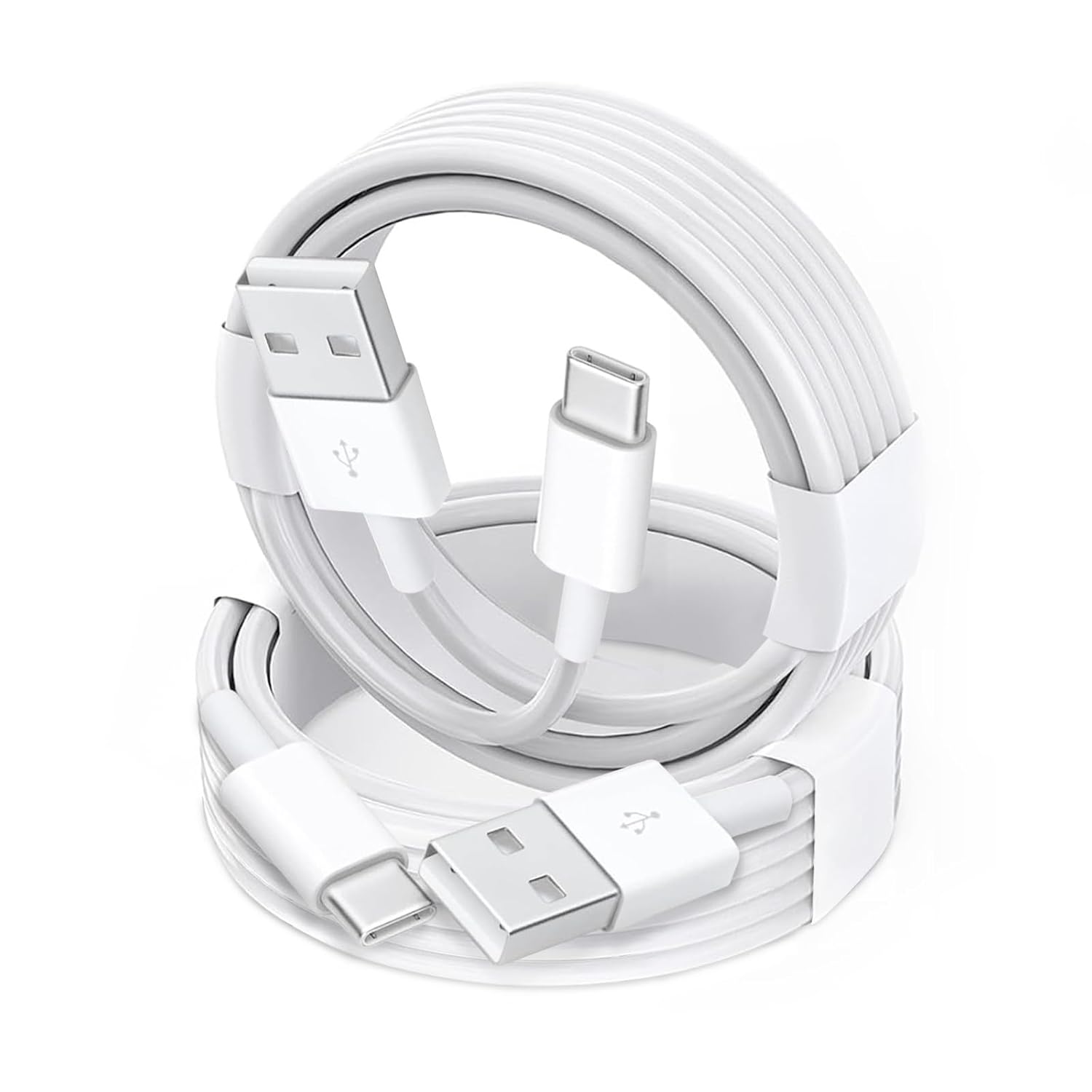 2 Pack USB-A to USB-C Car Carplay Cable for iPhone 16, 16 Plus, 16 Pro, 16 Pro Max, 16E, 15, 15 Plus, 15Pro, 15 Pro Max, iPad 10th, iPad Pro 12.9″ 13″ 11″ , iPad Air Car Carplay USB C Cord (White)