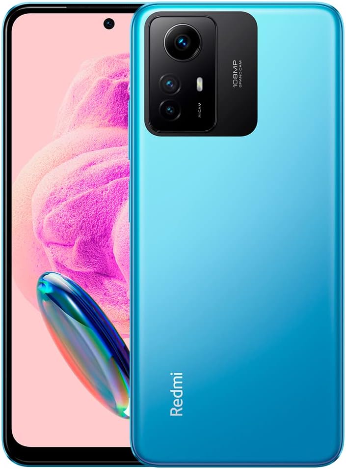 Xiaomi Redmi Note 12s (256GB + 8GB) Global Unlocked (No Warranty) (Tmobile/Metro Tello/Mint USA Market) (w/Fast Car Charger Bundle) (Ice Blue)