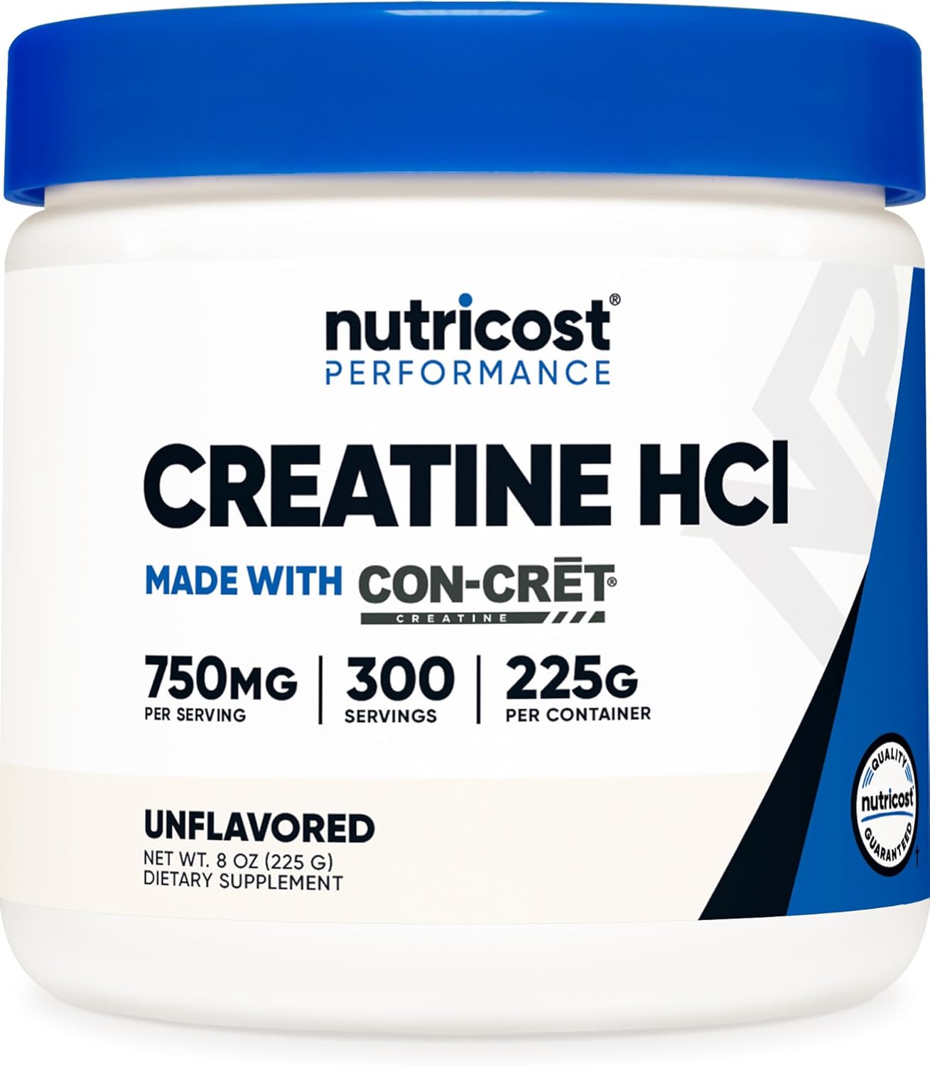 Nutricost Creatine HCl Powder (8 OZ) – Made with CON-CRET Creatine, 300 Servings
