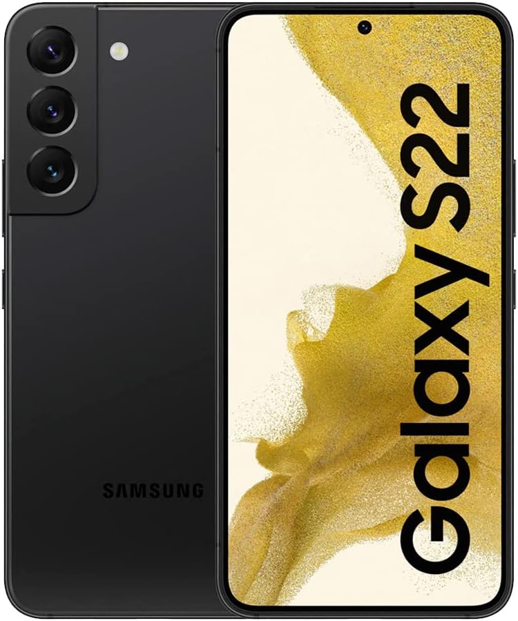 SAMSUNG Galaxy S22 5G (128GB, 8GB) 6.2″ AMOLED 2X, 50MP 4K Camera, (International Model Fully Unlocked for AT&T, Verizon, T-Mobile, Global 5G) S901W (w/ 25W Charge Cube, Phantom Black)