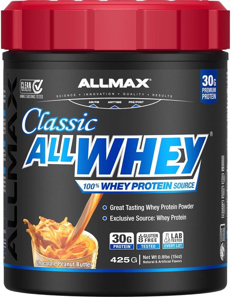 ALLMAX Nutrition AllWhey Classic Whey Protein (0.9 Pound, Chocolate Peanut Butter)