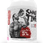 5% Nutrition Rich Piana Shake Time | 24g Animal Based Protein Drink | Grass-Fed Beef, Chicken, Whole Egg (Birthday Cake)