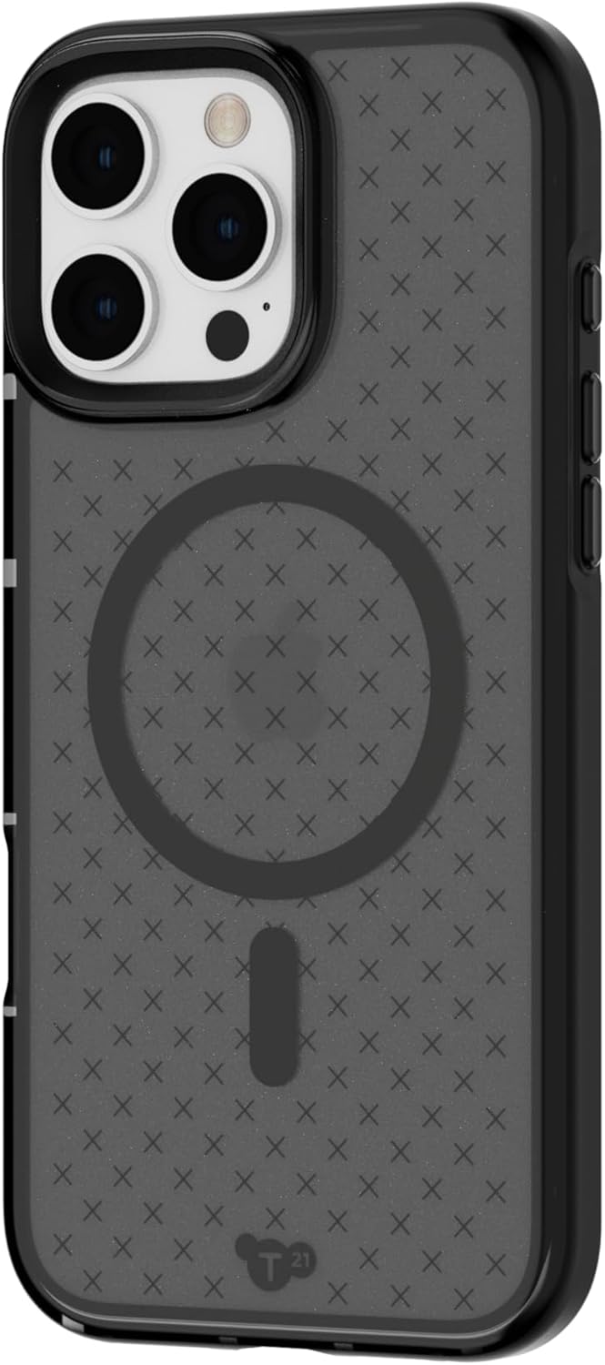 Tech21 EvoCheck for iPhone 16 Pro Max Compatible with MagSafe – Impact Protection Case – in Smokey