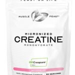 Muscle Feast Creapure – Micronized Creatine Monohydrate Powder | Premium Pre-Workout or Post-Workout | Flavored Creatine for Women & Men | Easy to Mix, Gluten-Free, Safe and Pure, (Watermelon, 250g)