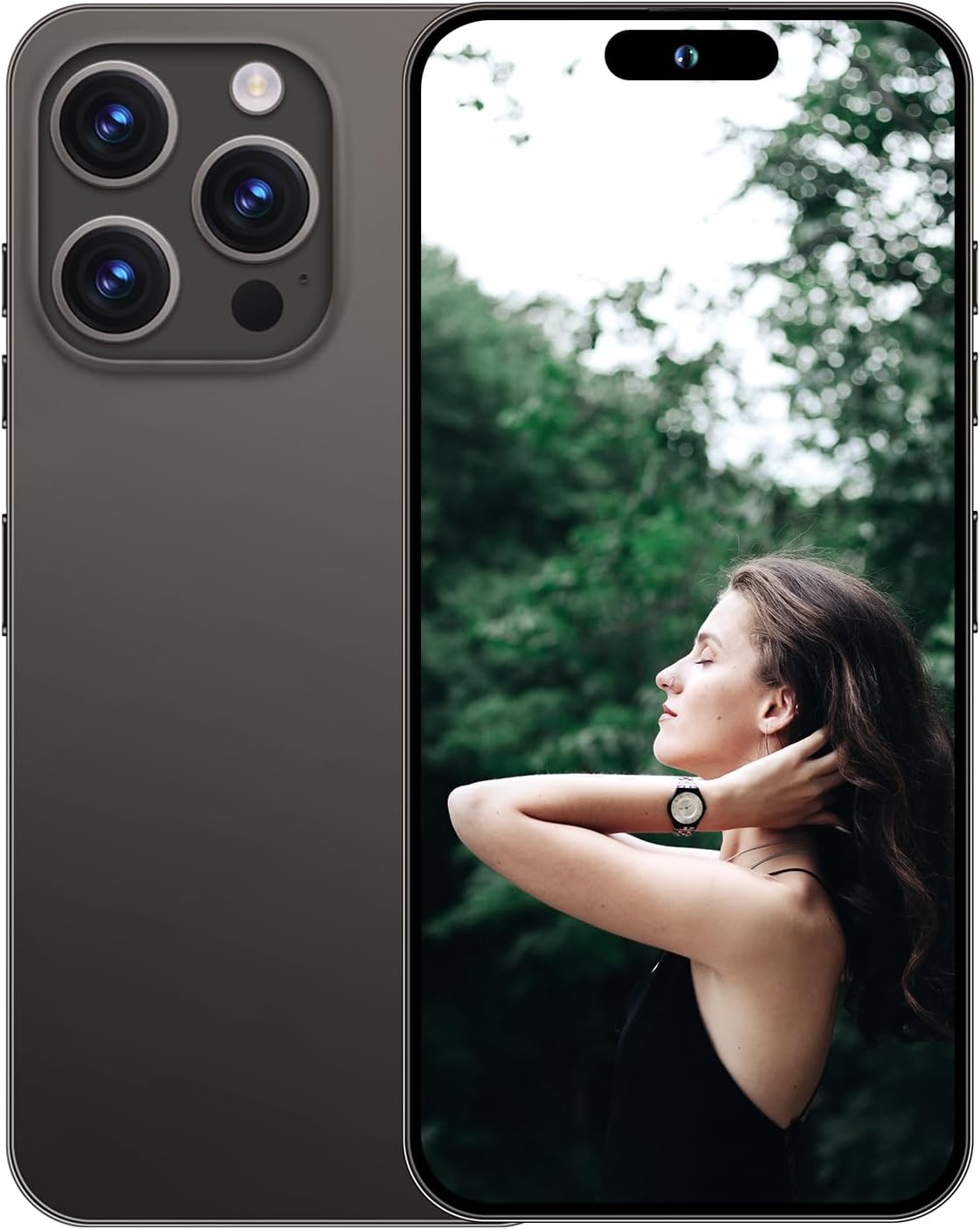 A14ProMax Unlocked Cell Phones,5G Smartphone,Android 13 Cell Phones,Snapdragon 8Gen2 6.8″ HD Screen 13MP+50MP 6800mAh,Support Dual SIM|Fingerprint Lock|GPS|Face ID (8GB+256GB, Navy Blue)