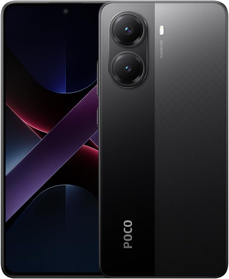 Xiaomi Poco X7 PRO 5G + 4G LTE (for Tmobile Mint Tello & Global) (256GB + 8GB) Ai 6.67″ 50MP Gamers Phone NFC Dual sim Unlocked Model 2412DPC0AG (Black)