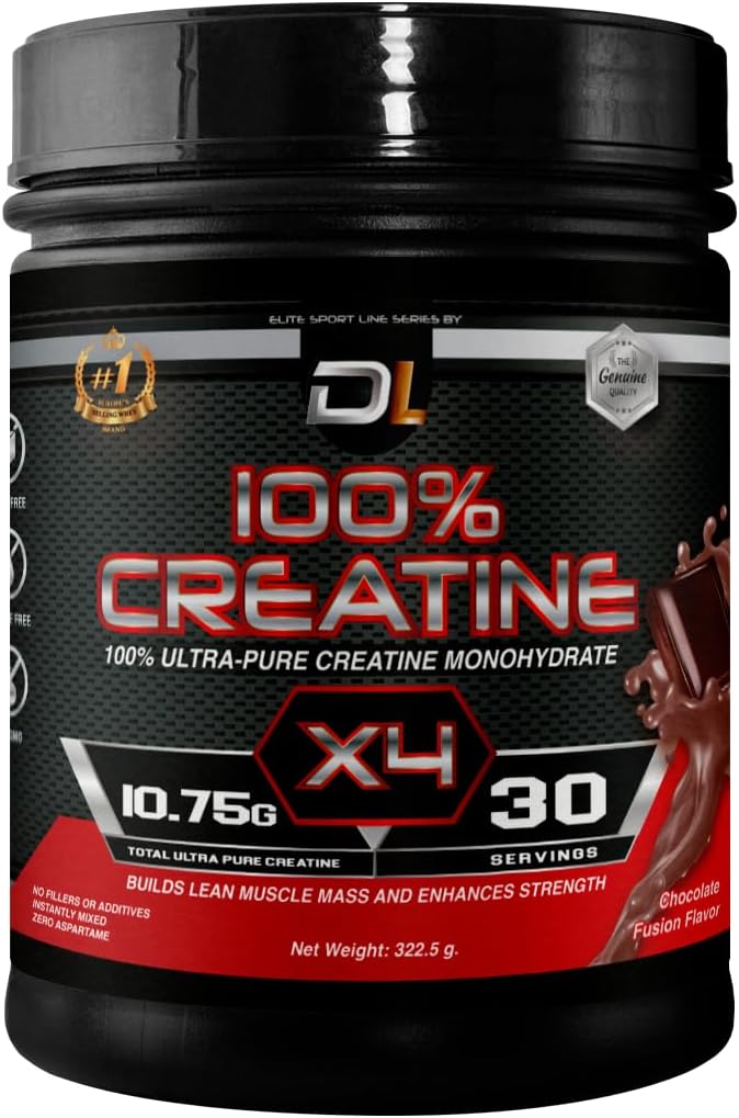 Ultra-Pure Creatine Monohydrate Powder | 100% Micronized Creatine | Build Lean Muscle Mass, Boost Performance, Endurance & Supports Muscle Recovery | No Sugar | 30 Servings (300g, Chocolate)