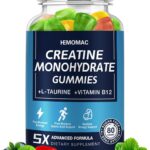 Creatine Monohydrate Gummies for Men and Women 80 Count (Pack of 1)