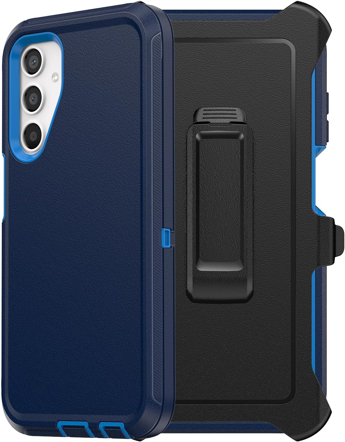 Defender Case for Samsung Galaxy A16 5G 2024, Wsaurbnit Heavy Duty Shockproof Rugged Protection [Military Grade Protective] Kickstand Cell Phone Cover with Belt Clip Holster (Blue)