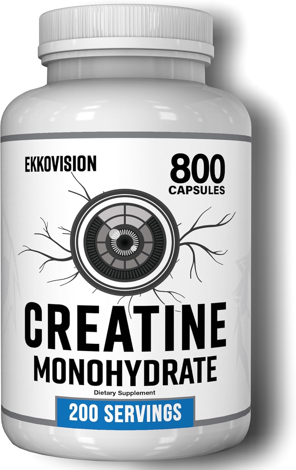 Creatine Monohydrate Capsules, Micronized, Capsules, Pre Workout & Post Workout Supplement for Men and Women, Energy Support, Smoothies & Beverages, 200 Servings