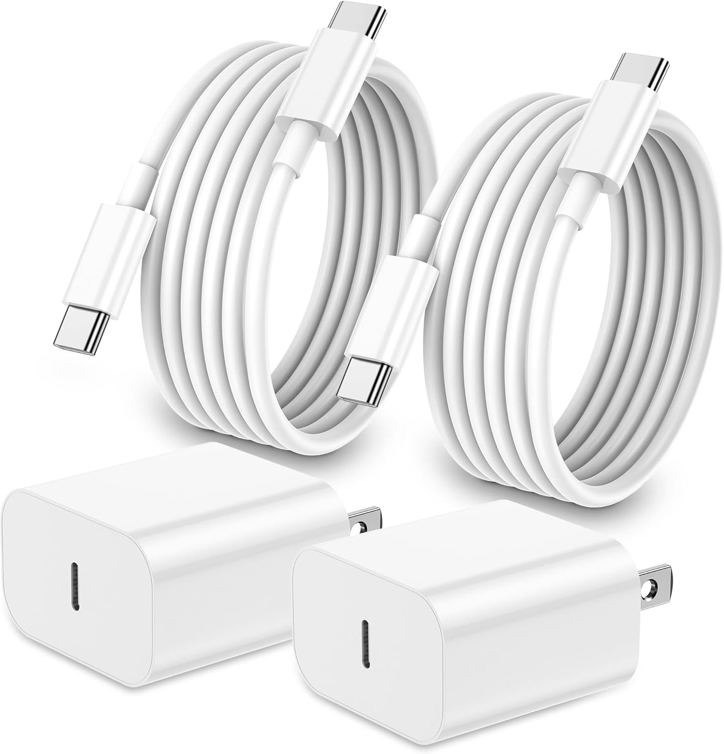 iPhone 16 15 Charger Fast Charging,20W Apple iPad USB C Fast Charger,2Pack 6ft USB C Wall Charger Block for iPhone 16/16 Pro/16 Pro Max/15/15 Plus/15 Pro/15 Pro Max, iPad Pro/Mini, MacBook
