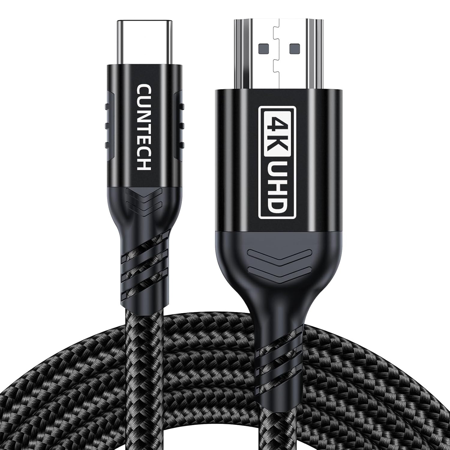 4K@60Hz USB C to HDMI Cable 6.6FT, [Thunderbolt 3/4 Compatible] for MacBook Pro/Air with iPhone 16 Pro/15 Pro/Max Surface Samsung Galaxy USB Type C Laptop Tablet Cell Phone