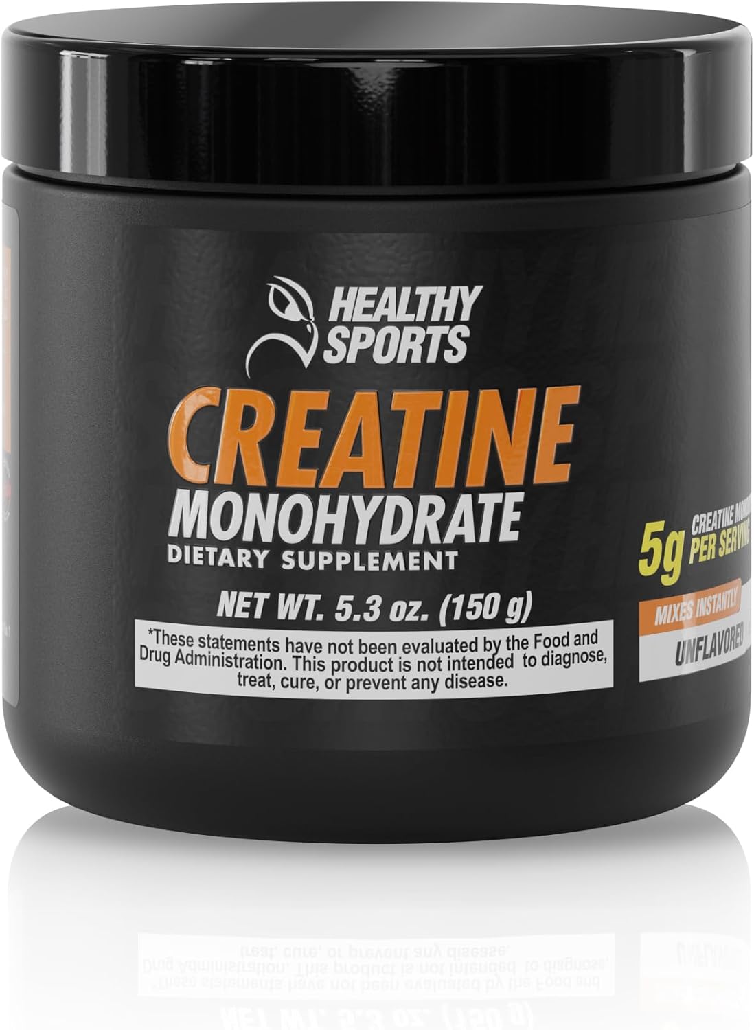 Real Fitness Creatine Monohydrate Unflavored Powder, 5.3 oz – Muscle Growth & Strength Supplement