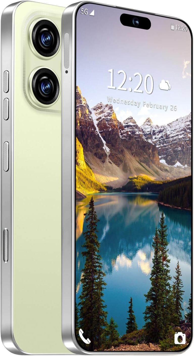 MMY 16PROMA X Unlocked Cell Phone,6.99″ HD Screen Unlocked Phones,12+512GB Android 14 7000mAh Long Battery Life Smartphone,5G/Dual SIM/Fingerprint Button Unlock/Photos/Face ID (Yellow, 12+512)
