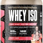 All Black Everything 25g Whey Protein Powder | Paddy Strawberry Shortcake | 27 Servings | Whey Protein Isolate | Low Carbs & Low Sugar | MCTs