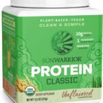 Brown Rice Protein Powder with Bcaa & Amino Acids Raw Rice Protein Shake Gluten Free Low Carb Dairy Free | Plant Based Classic Sprouted Brown Rice Protein Powder Natural 375g by Sunwarrior