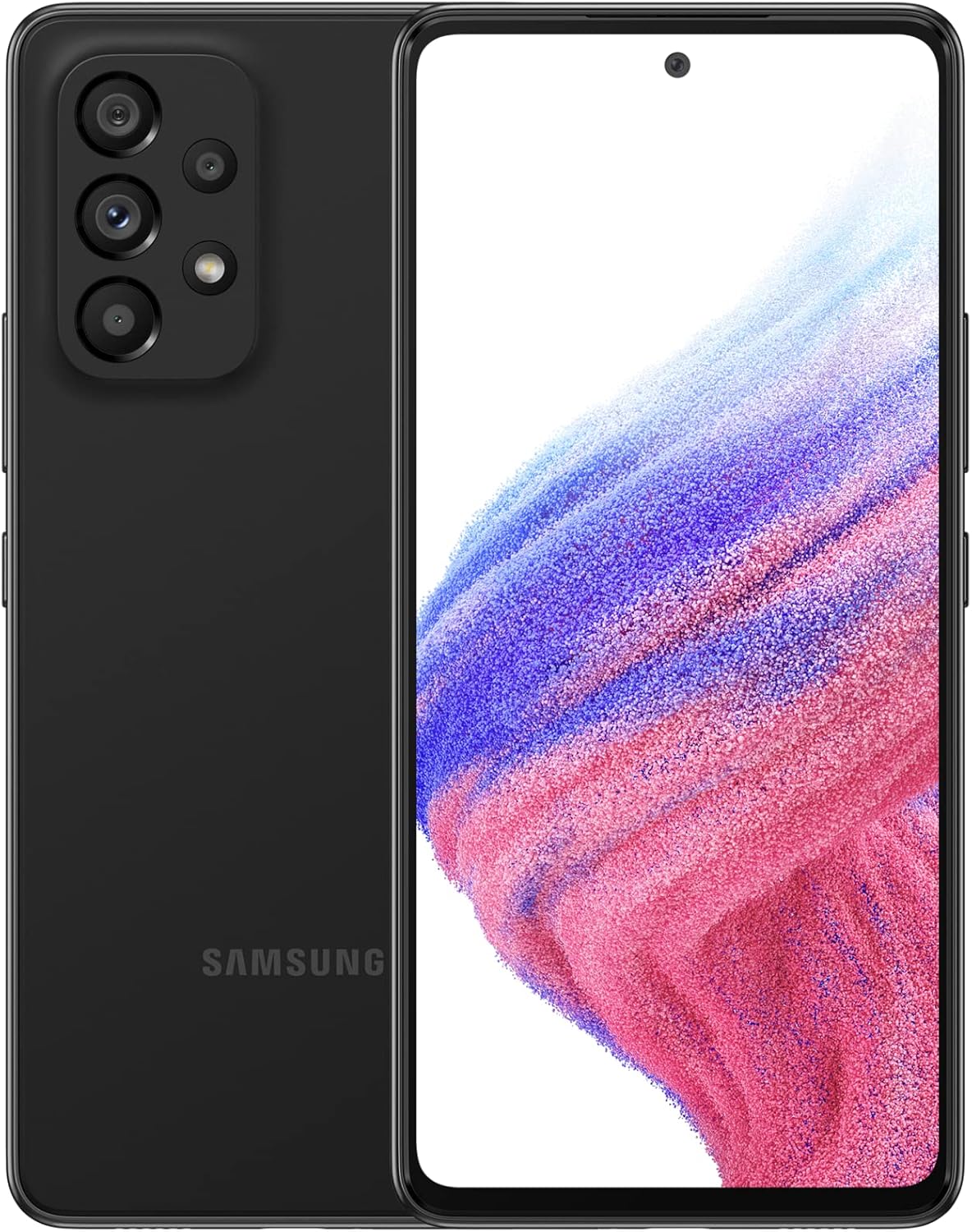 SAMSUNG Galaxy A53 5G (SM-A536E/DS) Dual SIM,128 GB 6GB RAM, Factory Unlocked GSM, International Version – No Warranty – (Awesome Black)