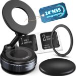 2025 Upgraded Vacuum Magnetic Car Phone Holder with 360° Rotation, 80LBS Ultra Suction Cup Phone Mount for MagSafe Cell Phone Holders, phone holder for Your Car/Gym/Mirror Mount for iPhone & Android