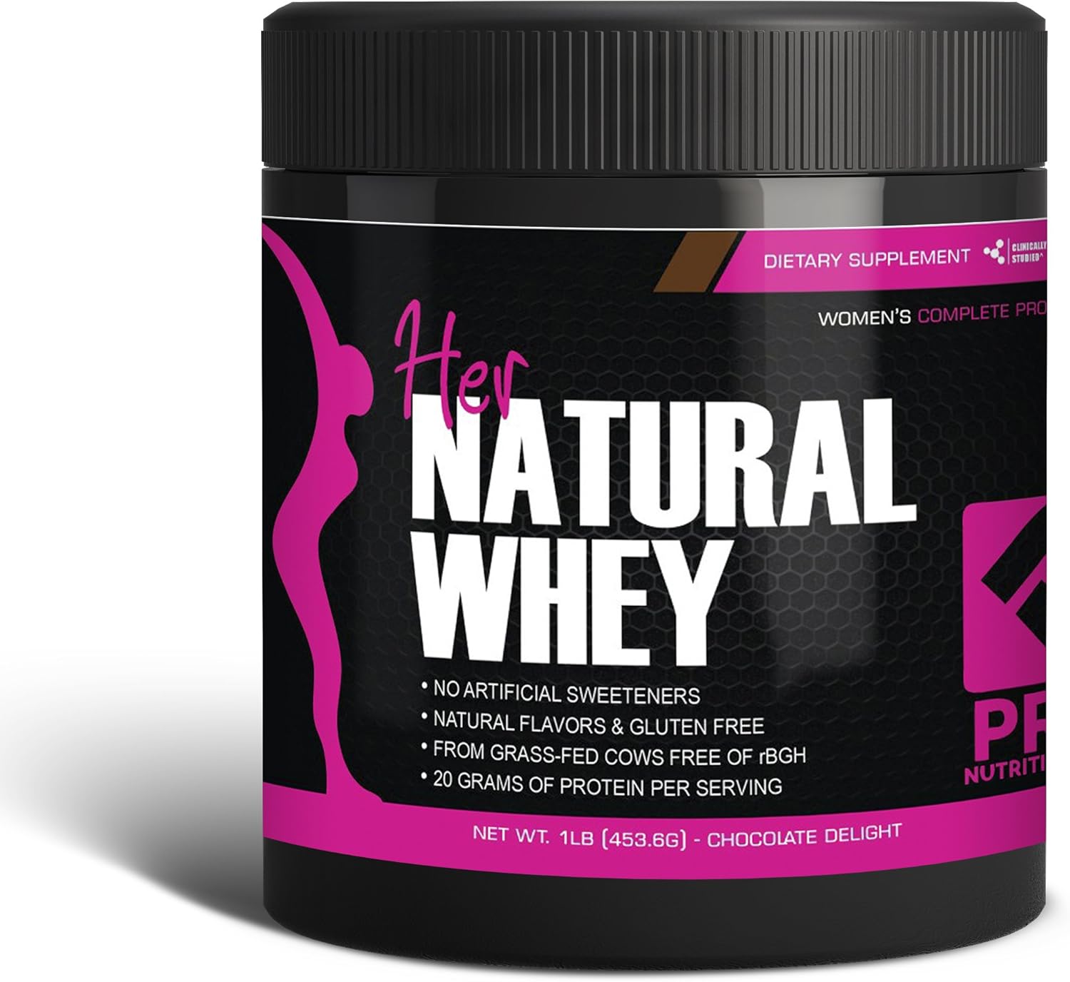 Whey Protein Powder for Women – Supports Lean Muscle Mass – Low Carb – Gluten Free – Grass Fed and Rbgh Hormone Free (16 Ounces (Pack of 1), Chocolate Delight)