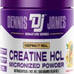 DENNIS JAMES Signature Series Creatine Hcl | Micronized Powder | 150 Serving, 300g | Fruit Punch