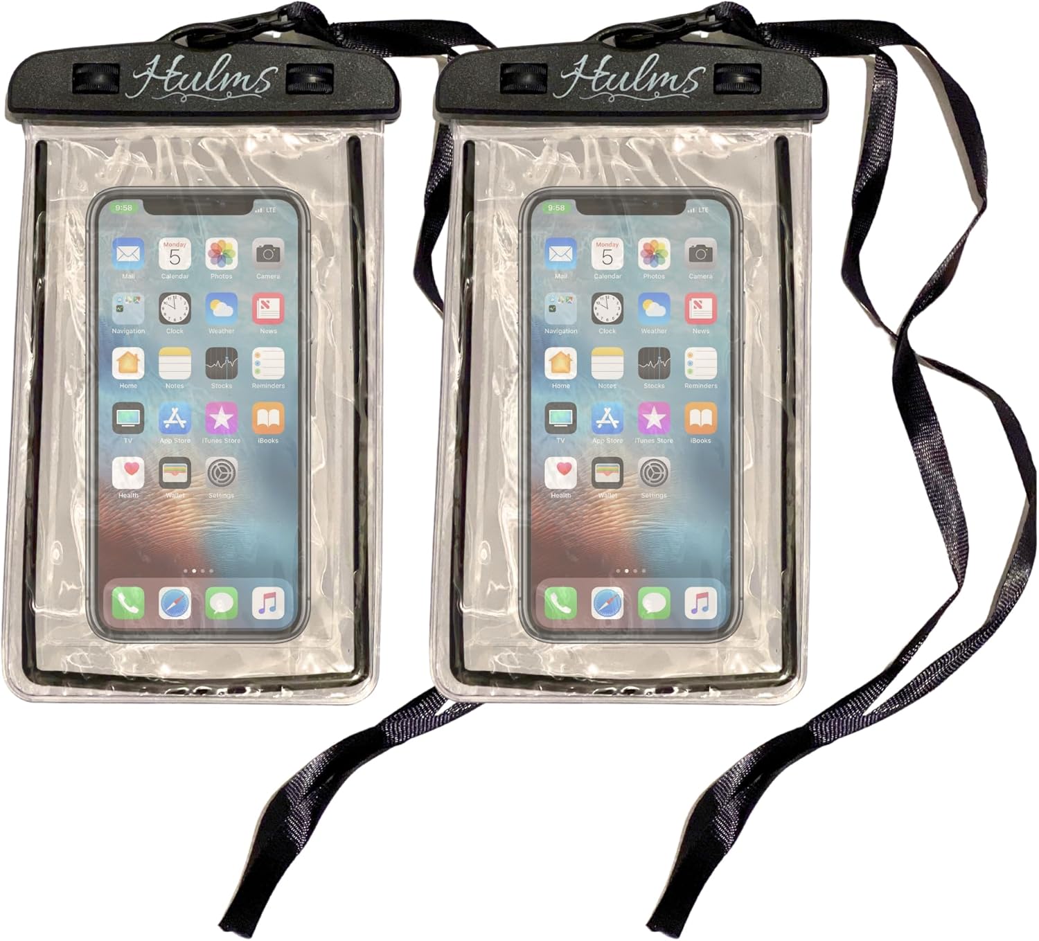 Waterproof Phone Pouch, Water Proof Case Compatible With iPhone 14/13/12/12 Pro Max/11/11 Pro/SE/XS Max/XR/8P/7 Galaxy & More | Beach & Pool Essentials For Ultimate Protection (4″x7.5″, 2 Pack)