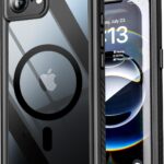 ENCASED for iPhone 16e Waterproof Case (2025) Full-Body Protective Phone Case with Built-in Screen Protector and Port Cover (Magnetic, Compatible with MagSafe) (iPhone 16e) Clear